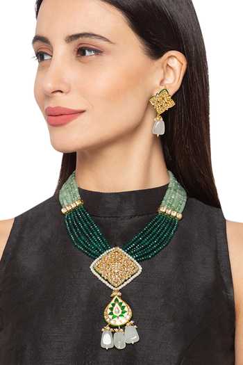 Buy Hrisha Jewels Meenakari Pendant 