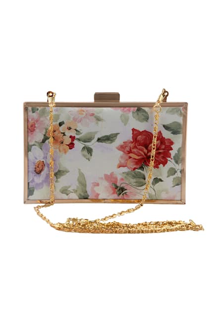 Puneet Gupta Floral Print Clutch 