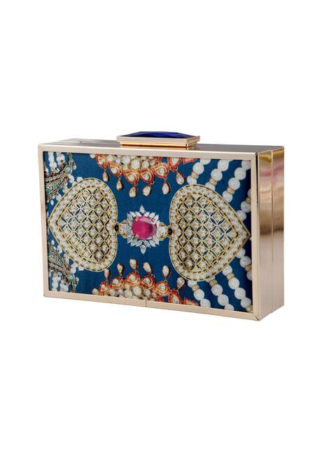 Puneet Gupta Jewel Print Clutch 