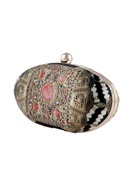 Puneet Gupta Rajwada Print Clutch 
