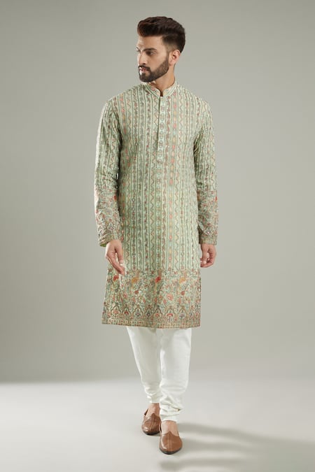 Kasbah Thread Embroidered Full Sleeve Kurta Set 