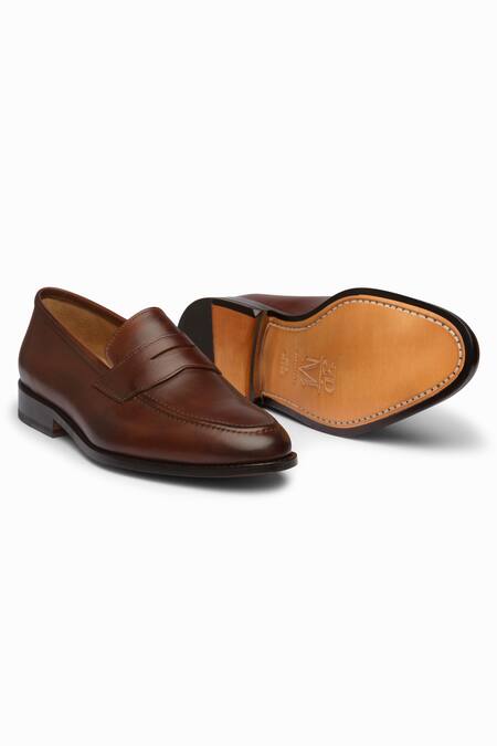 3dm Lifestyle_Brown Penny Leather Loafers _at_Aza_Fashions