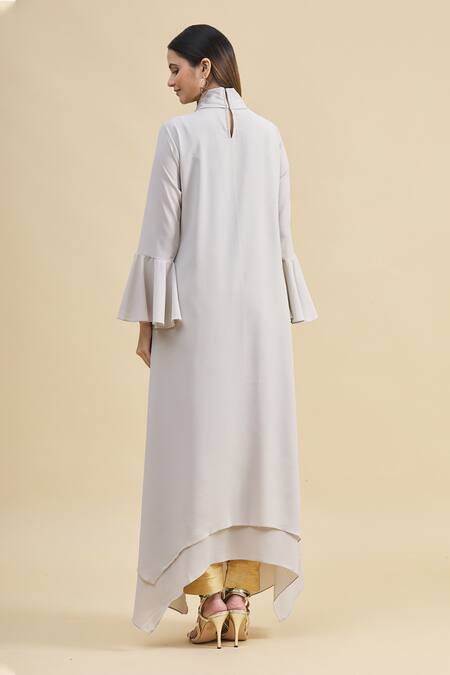 Zeel Doshi Asymmetric Embroidered Tunic 