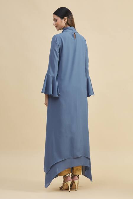 Zeel Doshi Asymmetric Embroidered Tunic 