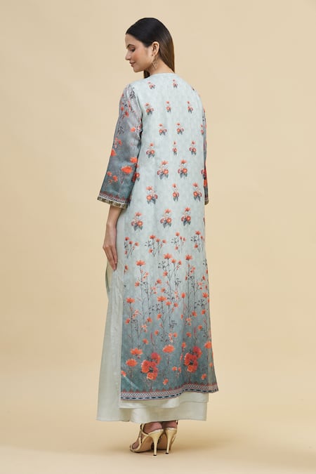 Zeel Doshi Silk Embroidered Tunic 