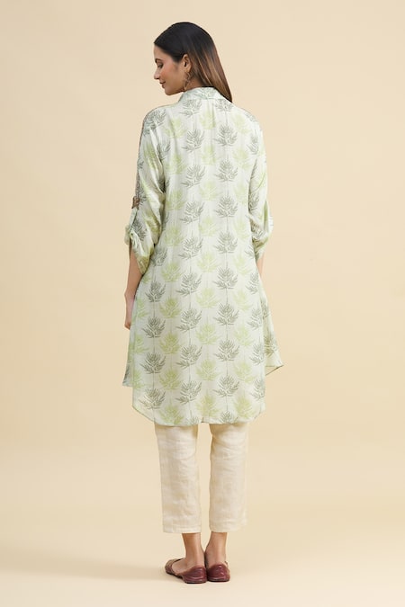 Zeel Doshi Silk Printed Tunic 
