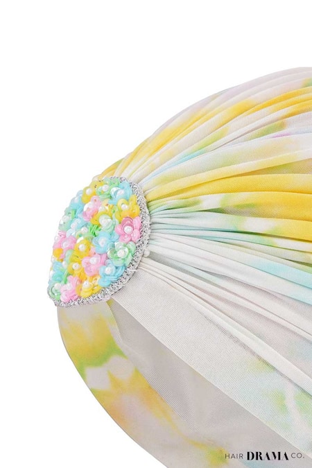 Buy_Hair Drama CO_White Tie Dye Hand Turban 
