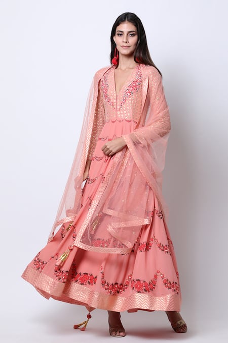 Nikasha Printed Anarkali Set 