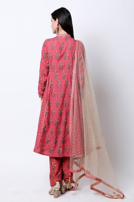 Nikasha Printed Anarkali Set 