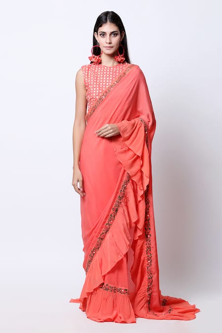 Nikasha Embroidered Saree with Blouse 