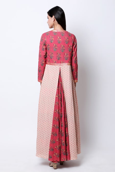 Nikasha Printed Jacket Dhoti Pant Set 