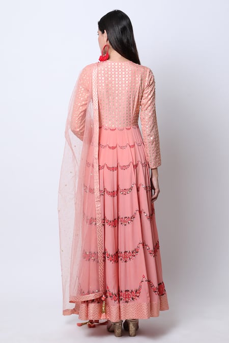 Nikasha Printed Anarkali Set 