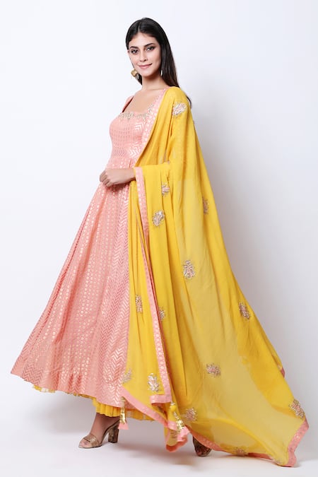 Nikasha Printed Anarkali Set 