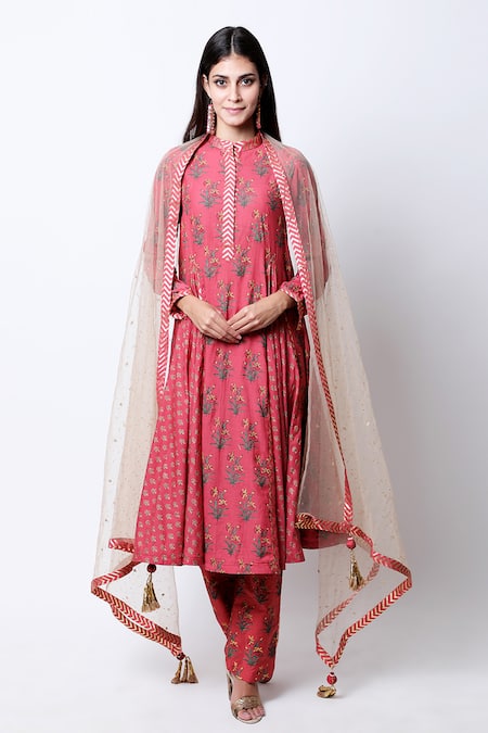 Nikasha Printed Anarkali Set 