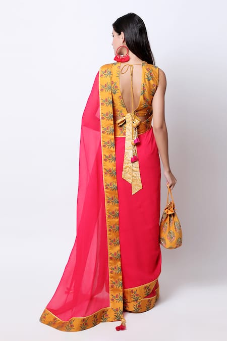 Nikasha Embroidered Saree with Blouse 