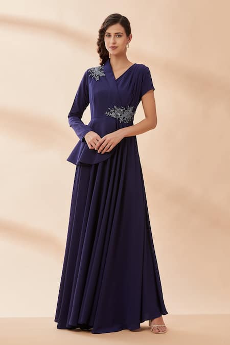 Aakaar Blazer Style Gown 