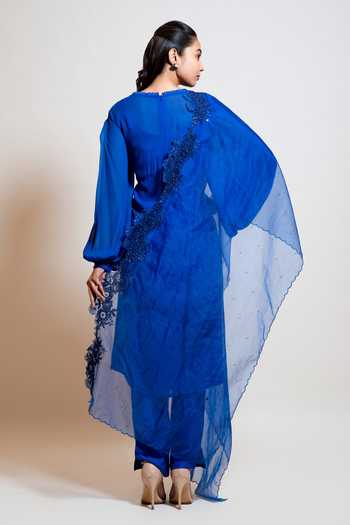 Smriti By Anju Agarwal Thread Embroidered Kurta Set 
