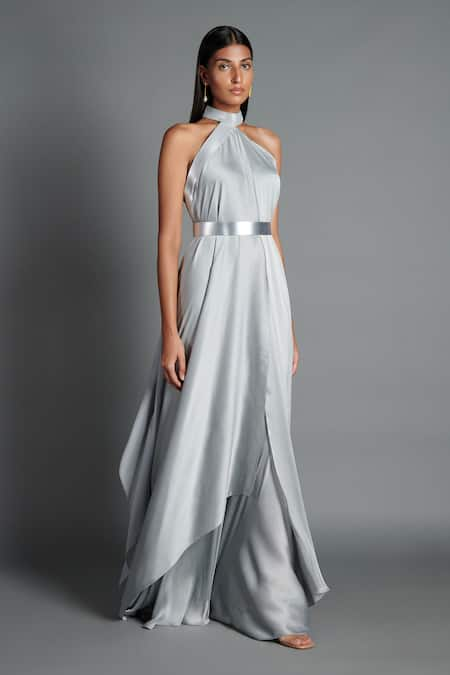 Amit Aggarwal  Draped Halter Dress  