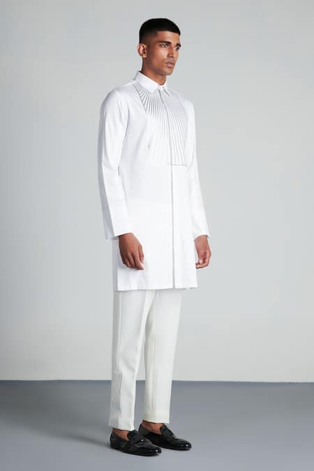 Amit Aggarwal Metallic Longline Shirt 