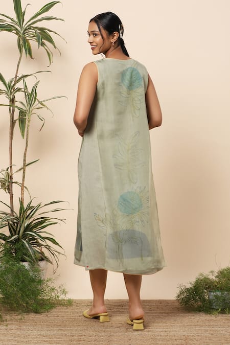Kaveri Linen Midi Dress 