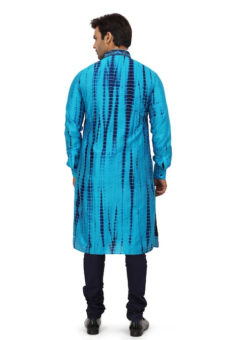 Nitesh Singh Chauhan Tie & Dye Kurta Churidar Set 