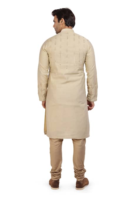 Nitesh Singh Chauhan Cotton Silk Kurta Set 
