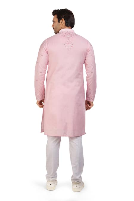 Nitesh Singh Chauhan Floral Embroidered Kurta Set 