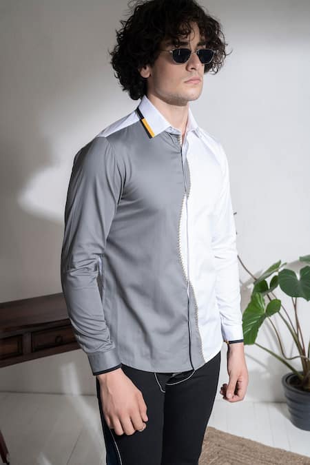 Buy Abkasa White Cotton Metropolitan Shirt Online at Aza Fashions Buy_Abkasa_White Cotton Metropolitan Shirt _Online_at_Aza_Fashions