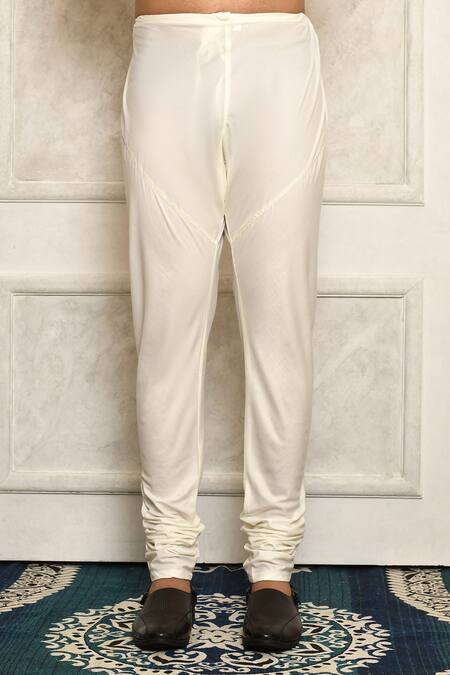 Shop_Arihant Rai Sinha_Purple Cotton Band Collar Kurta Set _Online_at_Aza_Fashions