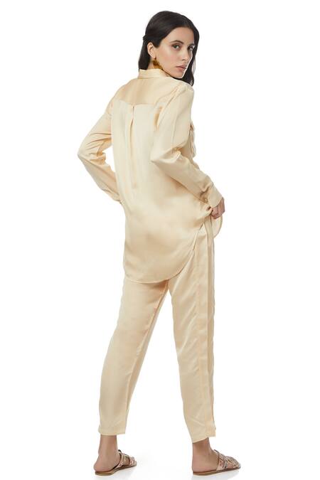 Ankita Slub Satin Shirt 