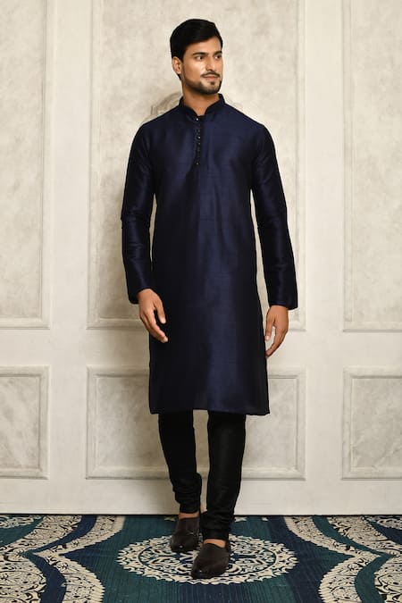 Aryavir Malhotra Mandarin Collar Kurta Set 