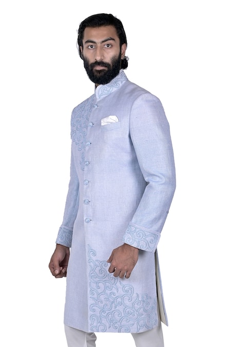 Rohit Kamra Jaipur Embroidered Bandhgala Set 