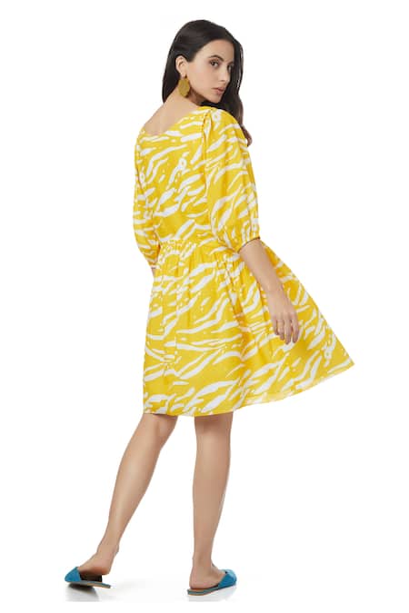 Ankita Jersey Animal Print Dress 