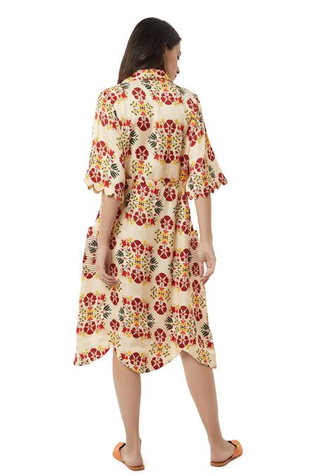 Ankita Annie Floral Print Shirt Dress 
