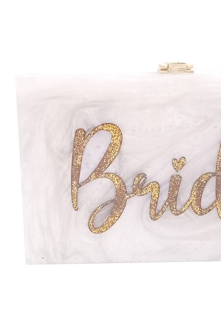 Buy A Clutch Story White Embellished Resin Clutch With Sling Online at Aza Fashions Buy_A Clutch Story_White Embellished Resin Clutch With Sling _Online_at_Aza_Fashions