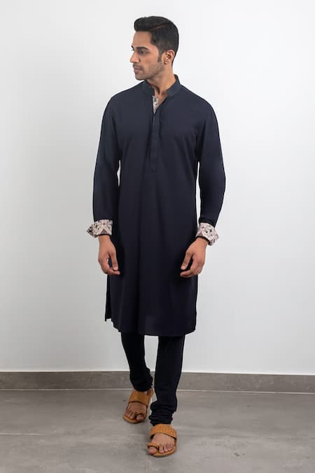 Arjan Dugal Silk Viscose Kurta Set 