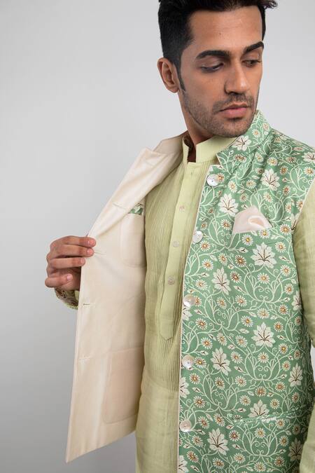 reversible nehru jacket