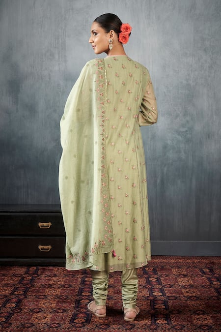 Utsa by Westside Green A-Line Floral Printed Kurta Price in India, Full  Specifications & Offers | DTashion.com