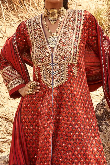 Anita Dongre_Ekaa Ajrakh Kurta Set_Online_at_Aza_Fashions
