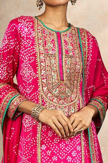 Buy_Anita Dongre_Hiti Bandhani Sharara Set_Online_at_Aza_Fashions