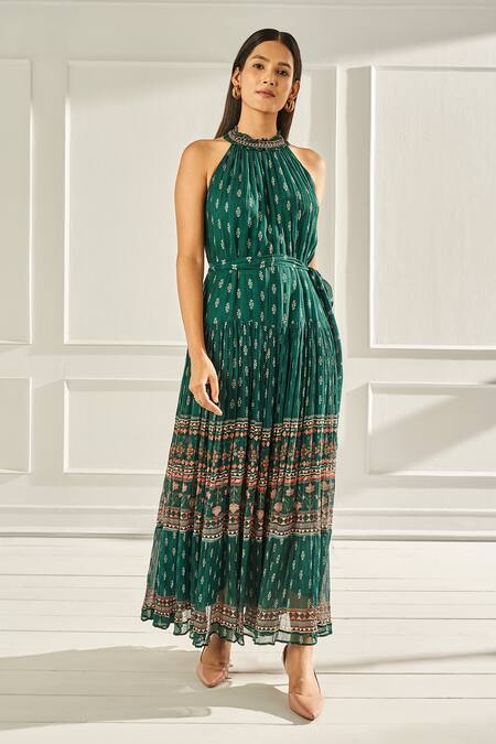 Anita Dongre Under The Stars   Green Dress