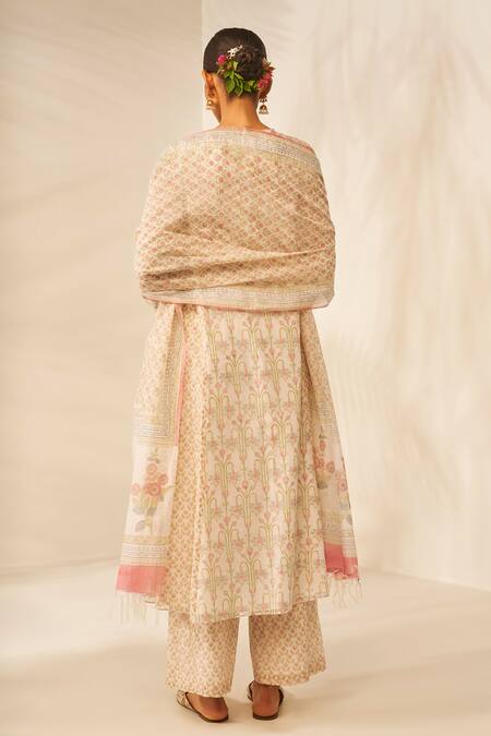 Shop Grassroot By Anita Dongre Hand Block Print Kurta Set at Aza Fashions Shop_Grassroot By Anita Dongre_Hand Block Print Kurta Set_at_Aza_Fashions