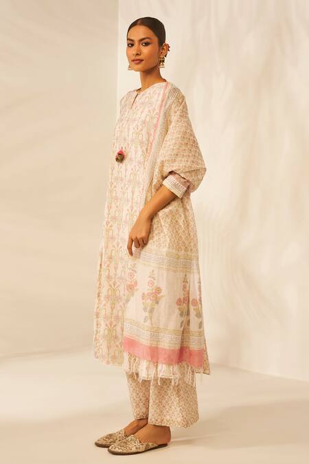Grassroot By Anita Dongre Hand Block Print Kurta Set Online at Aza Fashions Grassroot By Anita Dongre_Hand Block Print Kurta Set_Online_at_Aza_Fashions