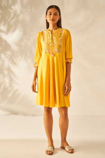 Shop_Anita Dongre_Dhwani Short Dress_Online_at_Aza_Fashions