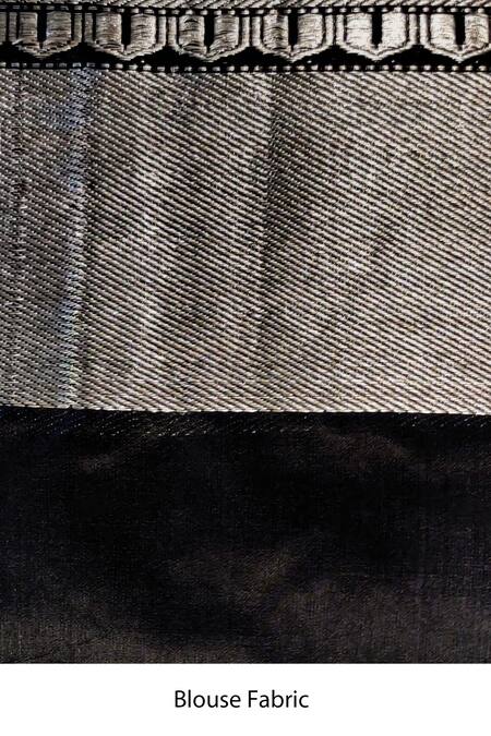 Priyanka Raajiv Black Chanderi Silk Geometric Motifs Advika Saree at Aza Fashions Priyanka Raajiv_Black Chanderi Silk Geometric Motifs Advika Saree _at_Aza_Fashions