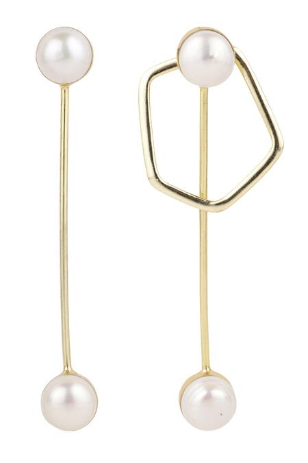 Amazon.com: VIJASHOP Metal Sheet Dangle Earrings for Women 18K Gold Plated  Irregular Metal Drop Earrings with Pearl Hypoallergenic Earrings Jewelry  Gift for Sister Girlfriend: Clothing, Shoes & Jewelry