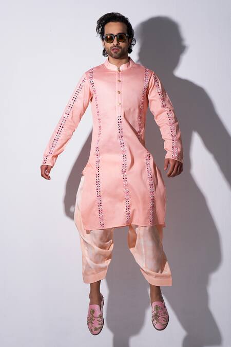 Agraj Jain Mirror Embroidered Kurta & Salwar Set 