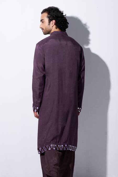 Agraj Jain Mirror Embroidered Kurta & Salwar Set 