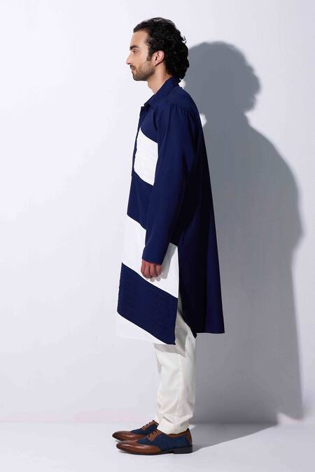 Agraj Jain Pleated Kurta & Pyjama Set 