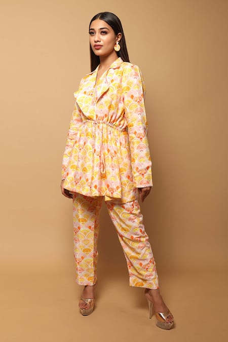 AHI Clothing Digital Print Jacket & Pant Set 